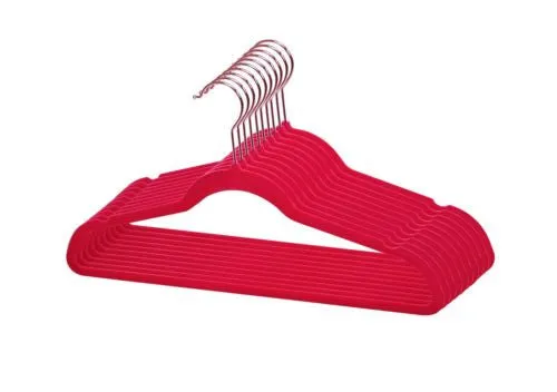 100 Pcs Velvet Hangers, Slim Antislip, Non-slip Hangers