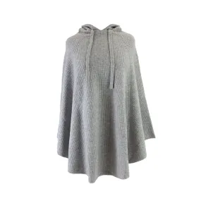 30% Cashmere Hoodie Poncho Pearl River