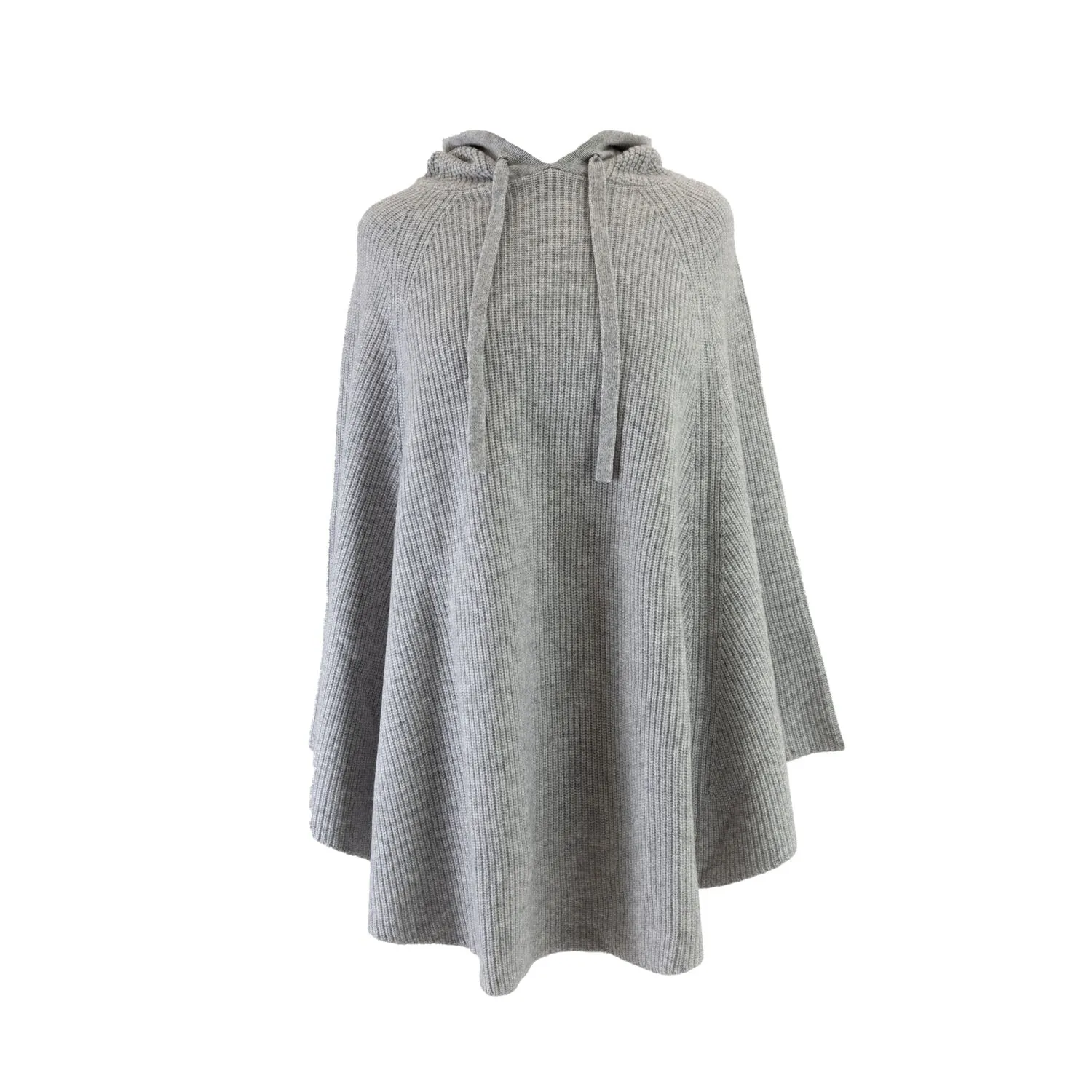 30% Cashmere Hoodie Poncho Pearl River