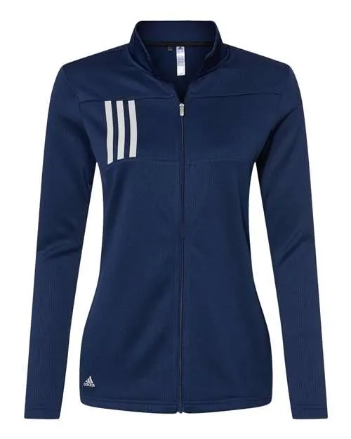 adidas Women's 3-Stripes Double Knit Full-Zip