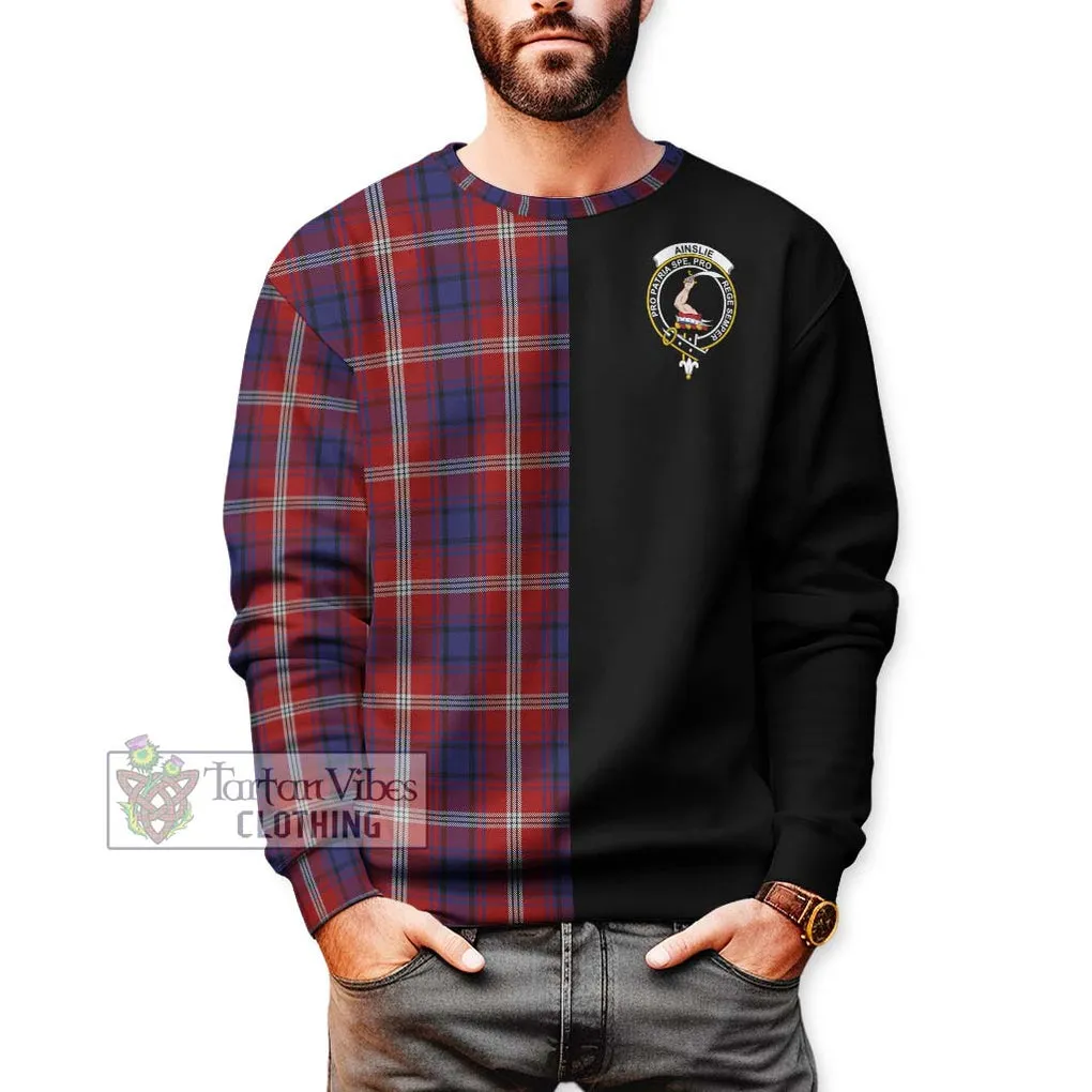 Ainslie Tartan Sweatshirt with Family Crest and Half Of Me Style