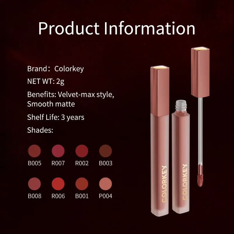 Airy Lip Gloss Super Matte Series B005 Brown