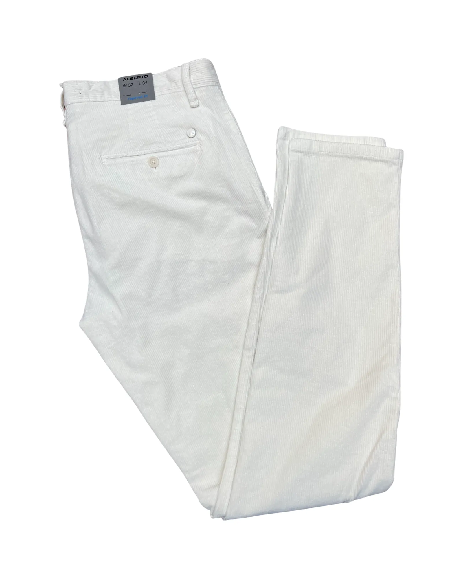 ALBERTO Winter White Cord Pant