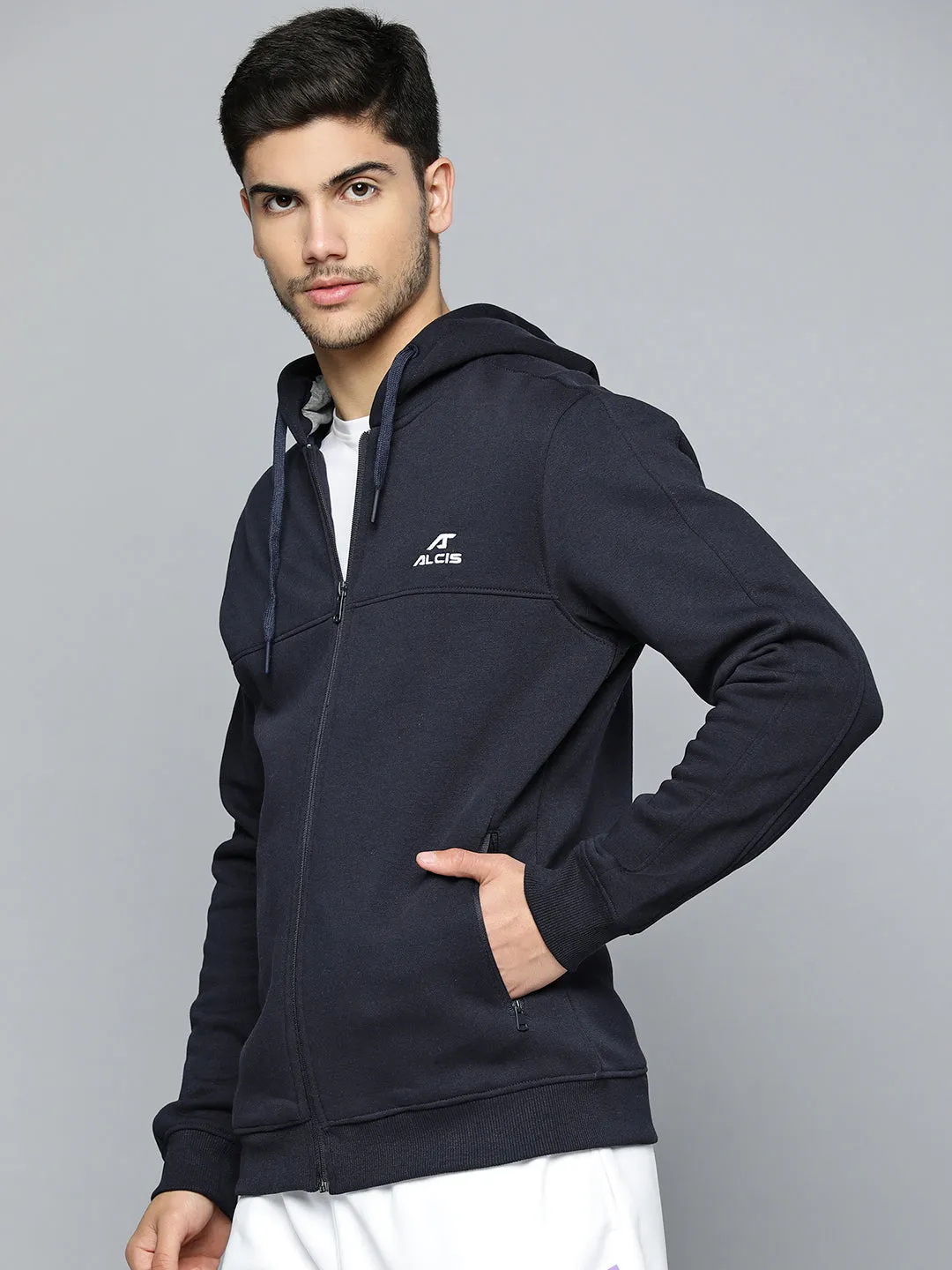 Alcis Men Running Open Front Jacket