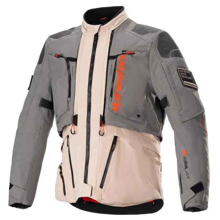 Alpinestars AMT-10R Drystar XF Jacket -  Fur Gray/Pale Brown/Spicy Orange