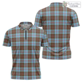 Anderson Ancient Tartan Zipper Polo Shirt