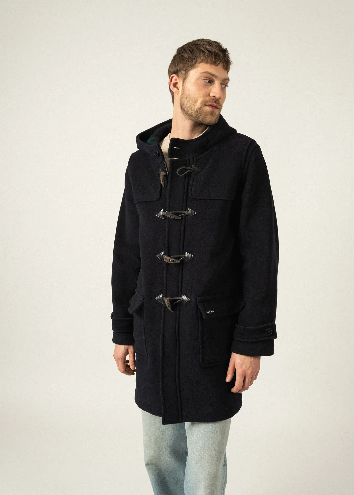 Antarctique classic duffle-coat - in wool (NAVY)