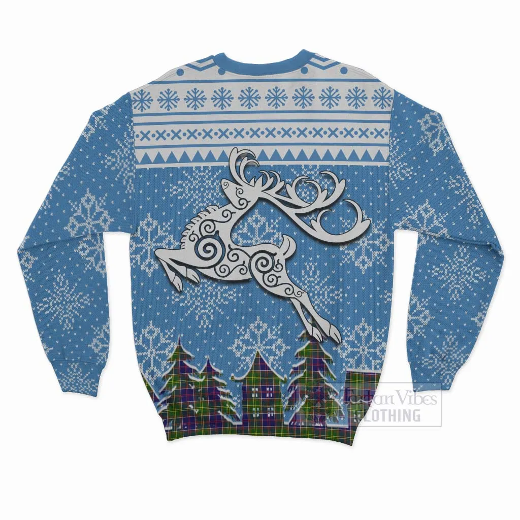 Arnott Clan Christmas Sweatshirt Celtic Reindeer Style