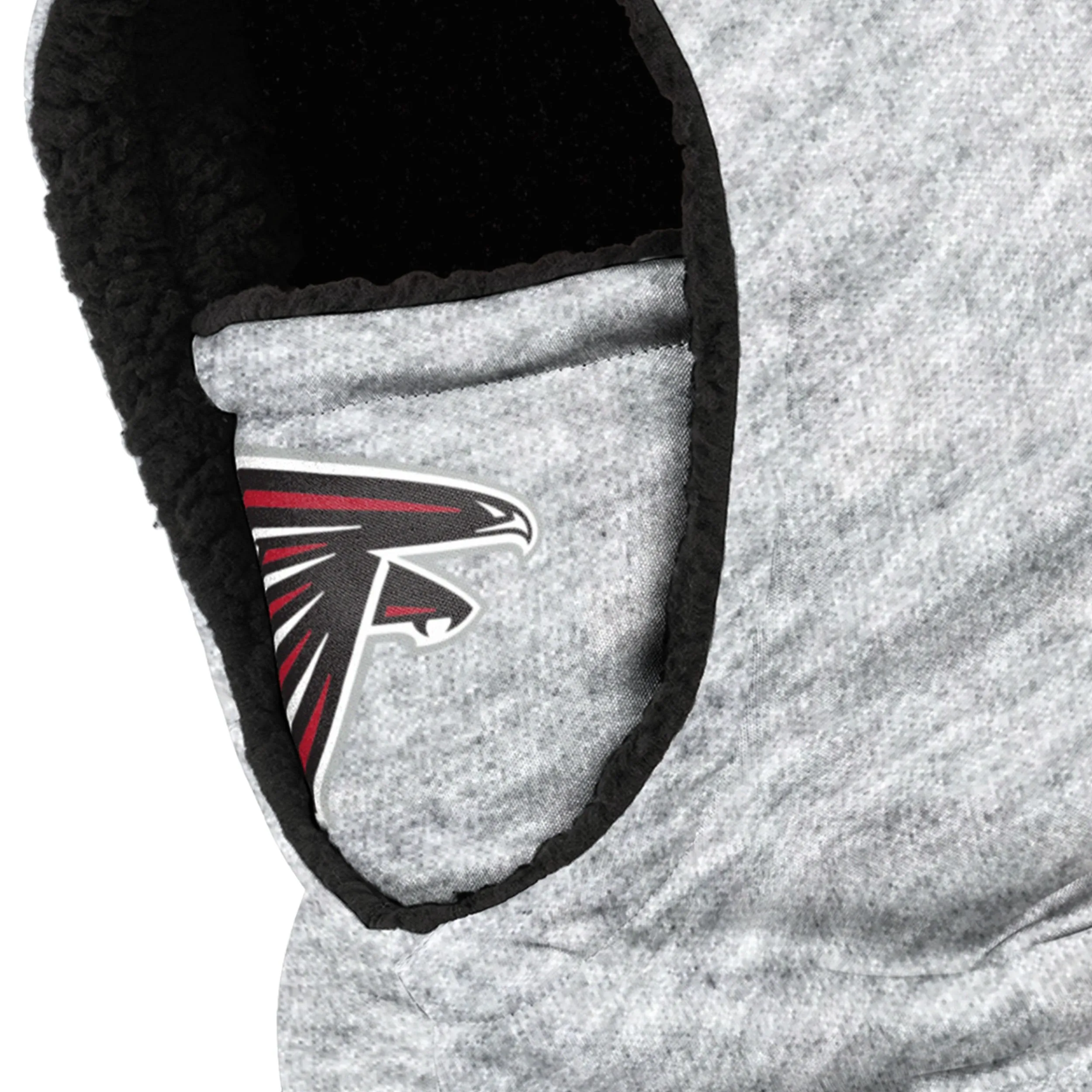 Atlanta Falcons NFL Heather Grey Big Logo Hooded Gaiter