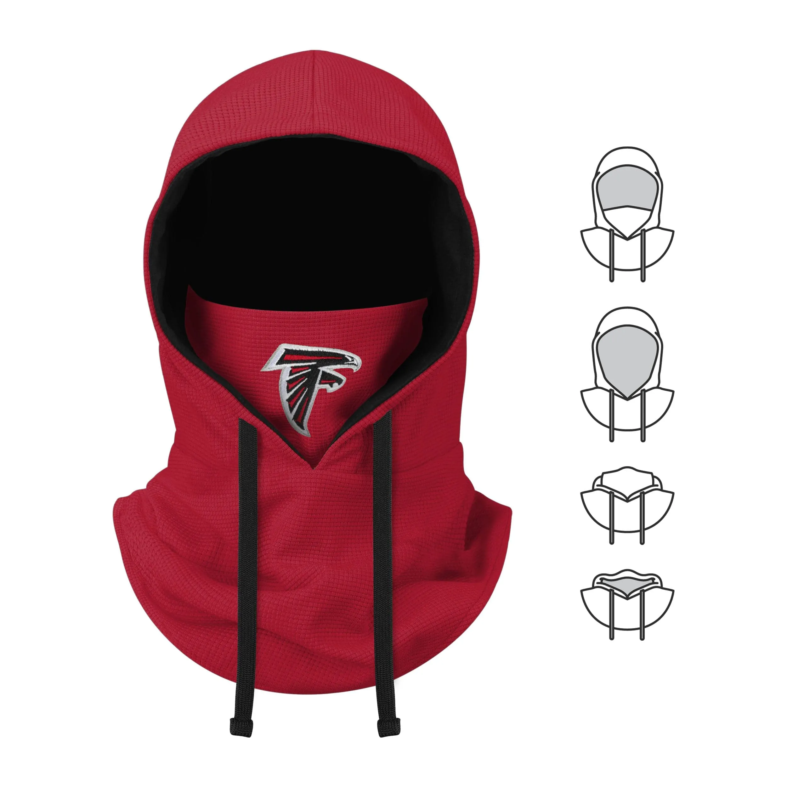 Atlanta Falcons NFL Waffle Drawstring Hooded Gaiter