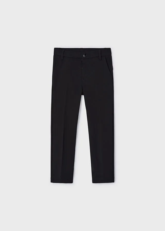 AW24 Mayoral Boys Black Chinos 4528