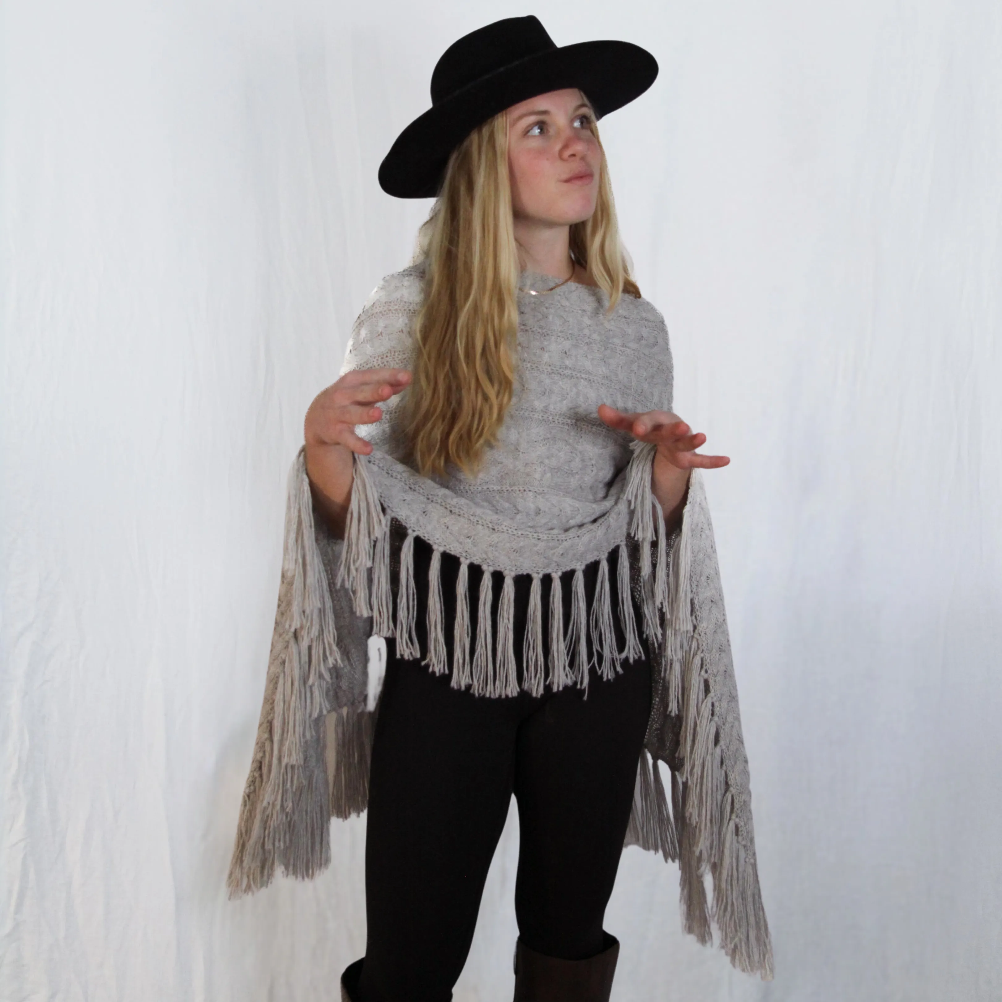 Baby Alpaca Wool Poncho