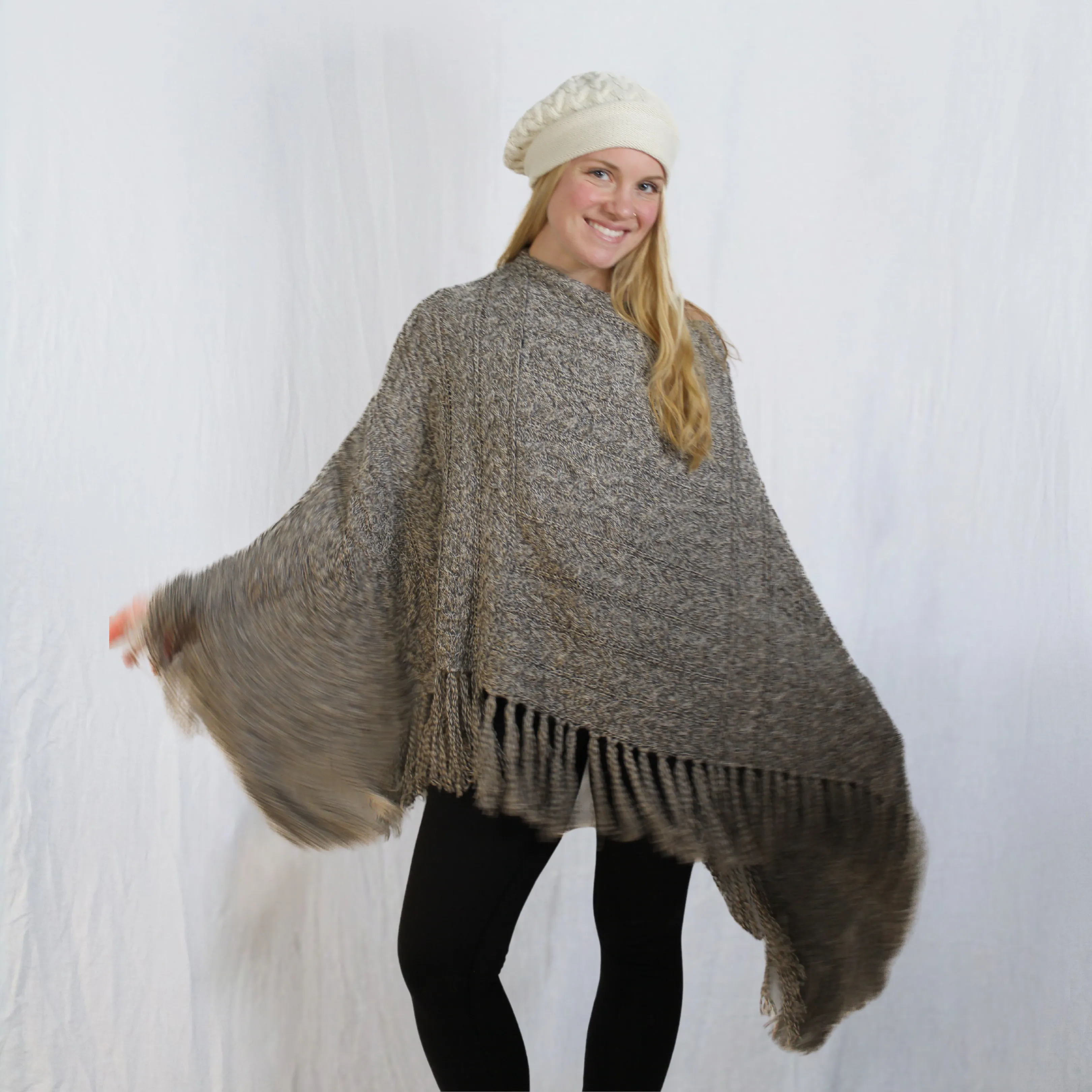 Baby Alpaca Wool Poncho