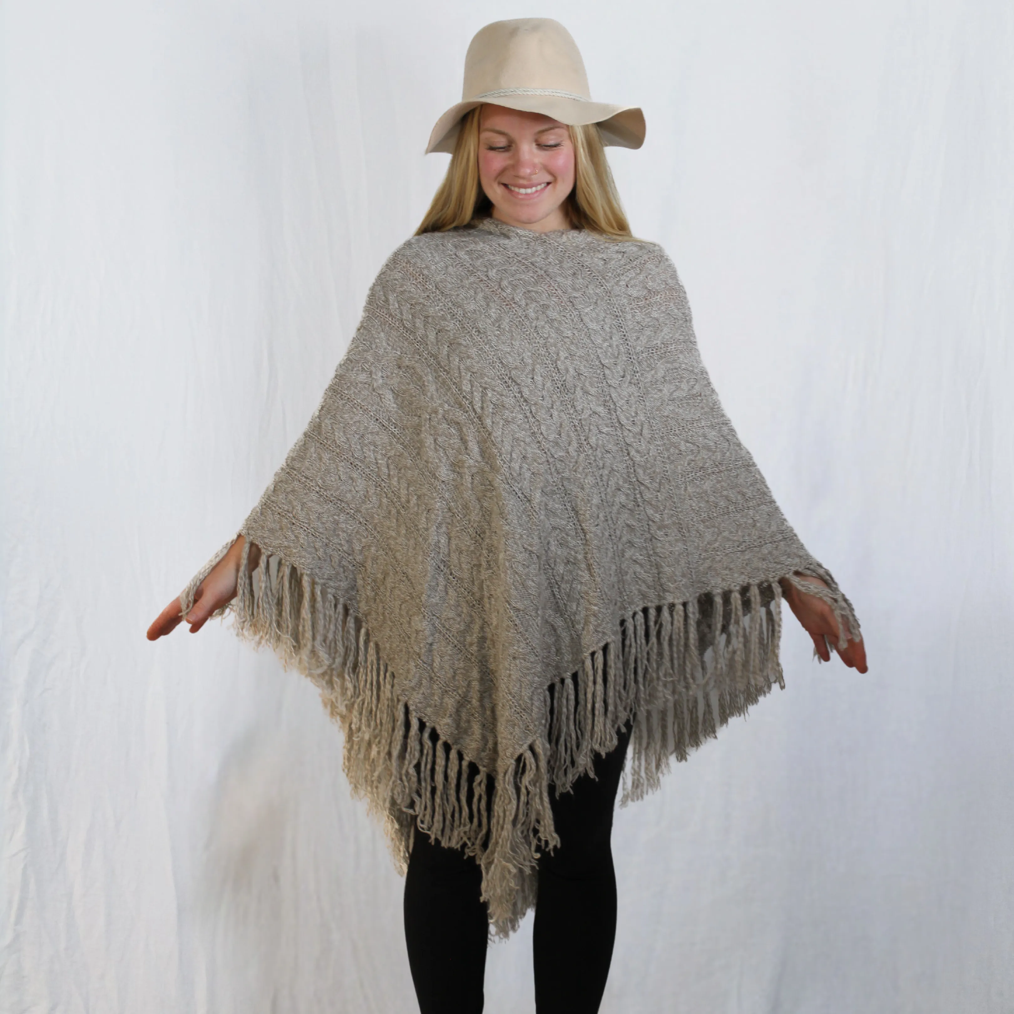 Baby Alpaca Wool Poncho