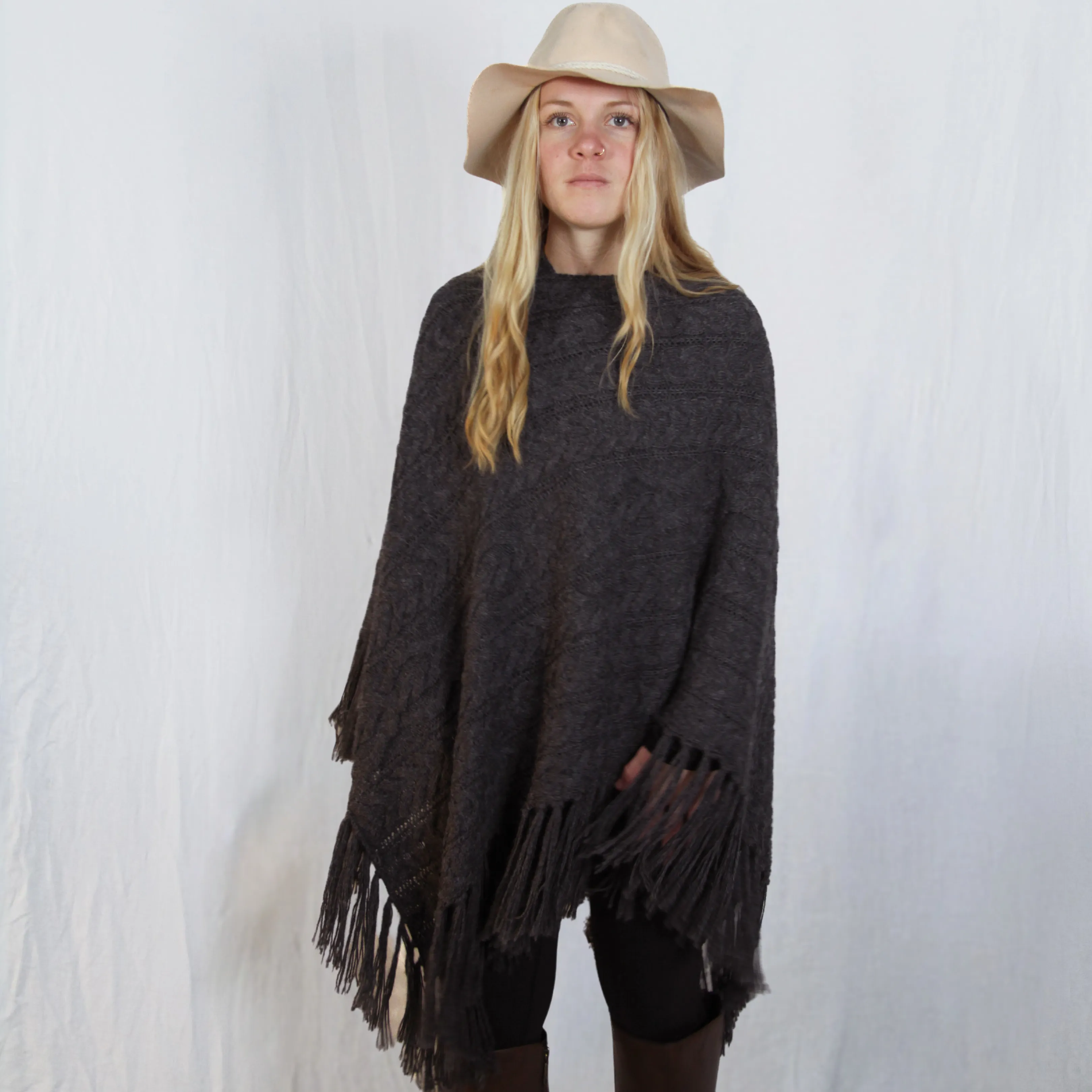 Baby Alpaca Wool Poncho