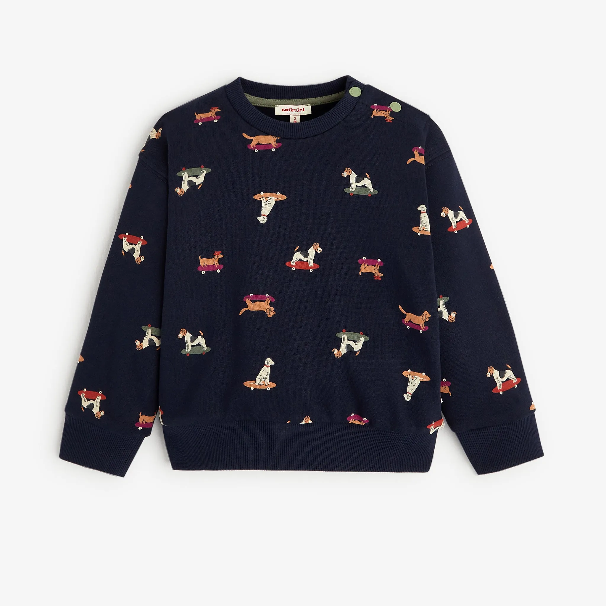 Baby boys' navy blue sweatshirt