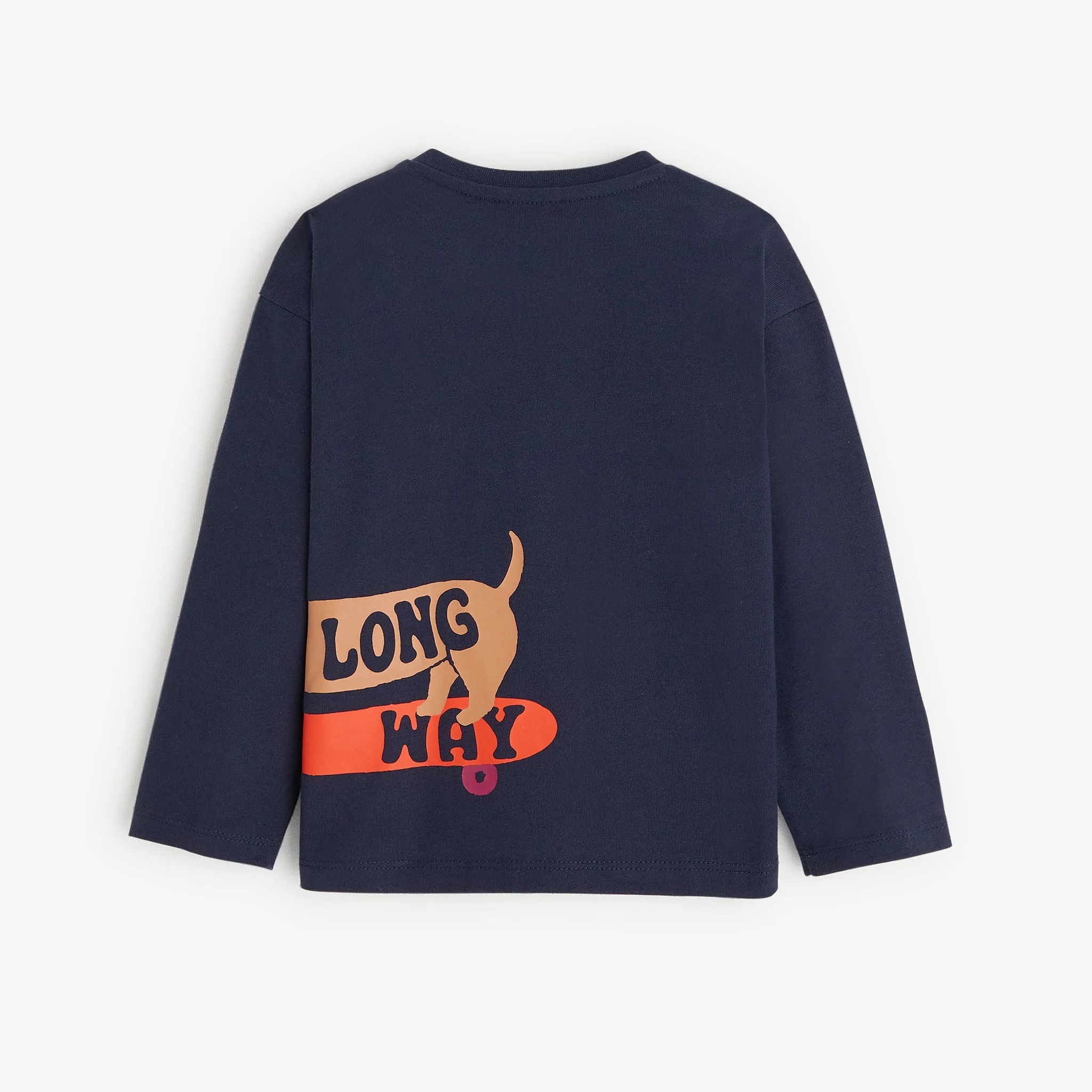 Baby boys' navy blue T-shirt