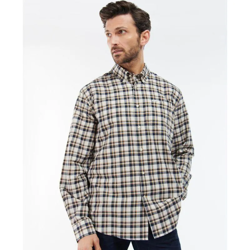 Barbour Turville Mens Regular Fit Shirt - Ecru Marl