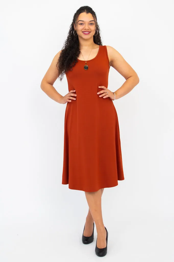 Becca Dress, Copper, Bamboo