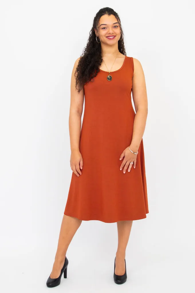 Becca Dress, Copper, Bamboo