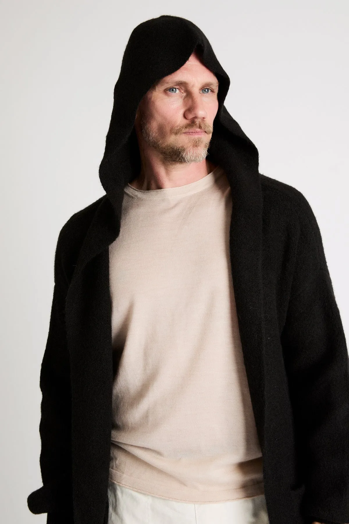   Beryll Alvaro Cashmere Blend Coat with Hood | Black