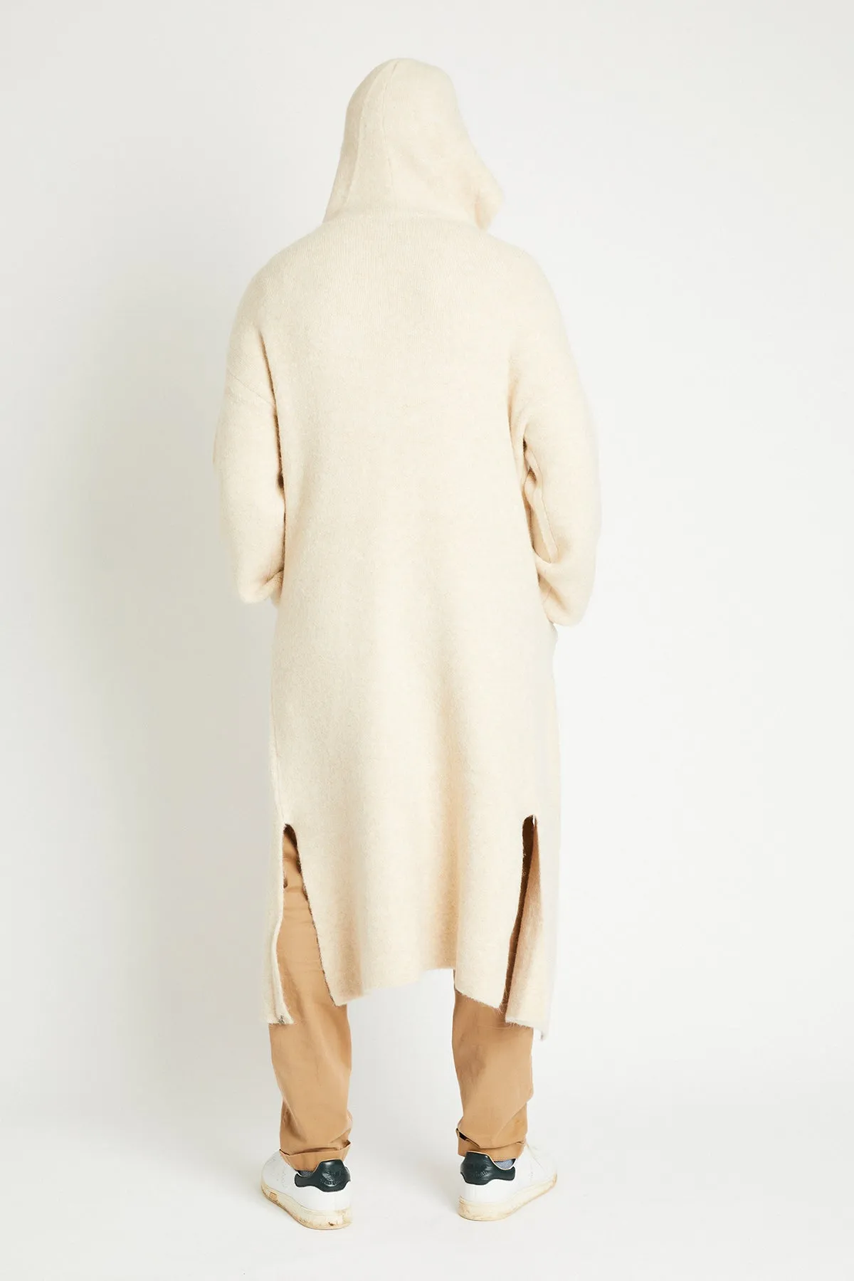   Beryll Alvaro Cashmere Blend Coat with Hood | Marshmallow