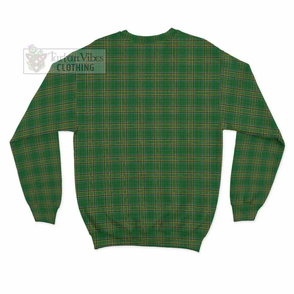 Bindon Irish Clan Tartan Sweatshirt with Coat of Arms