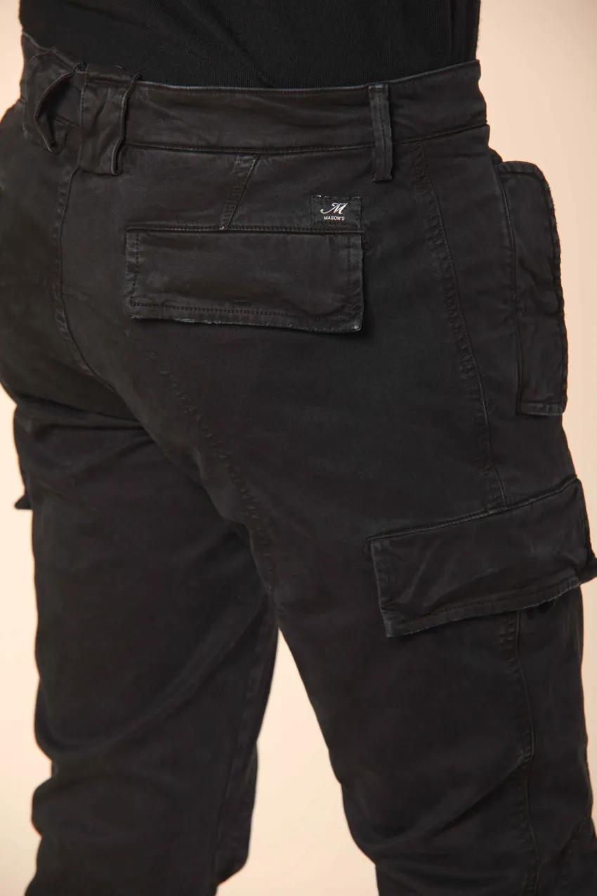 Bolivia  pantalone cargo uomo in gabardina regular fit