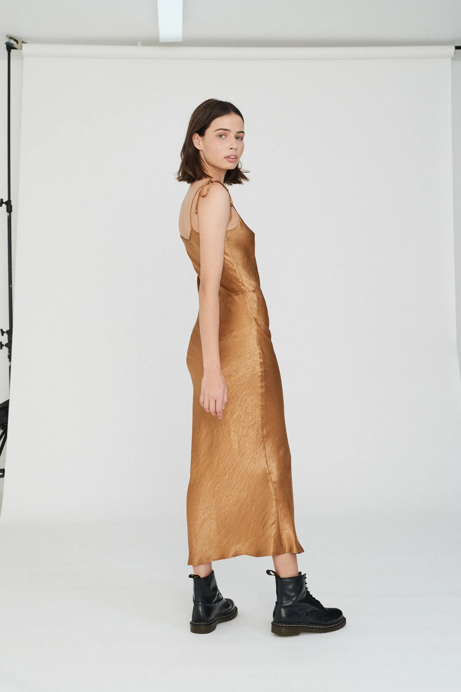 Bow Dress - Copper