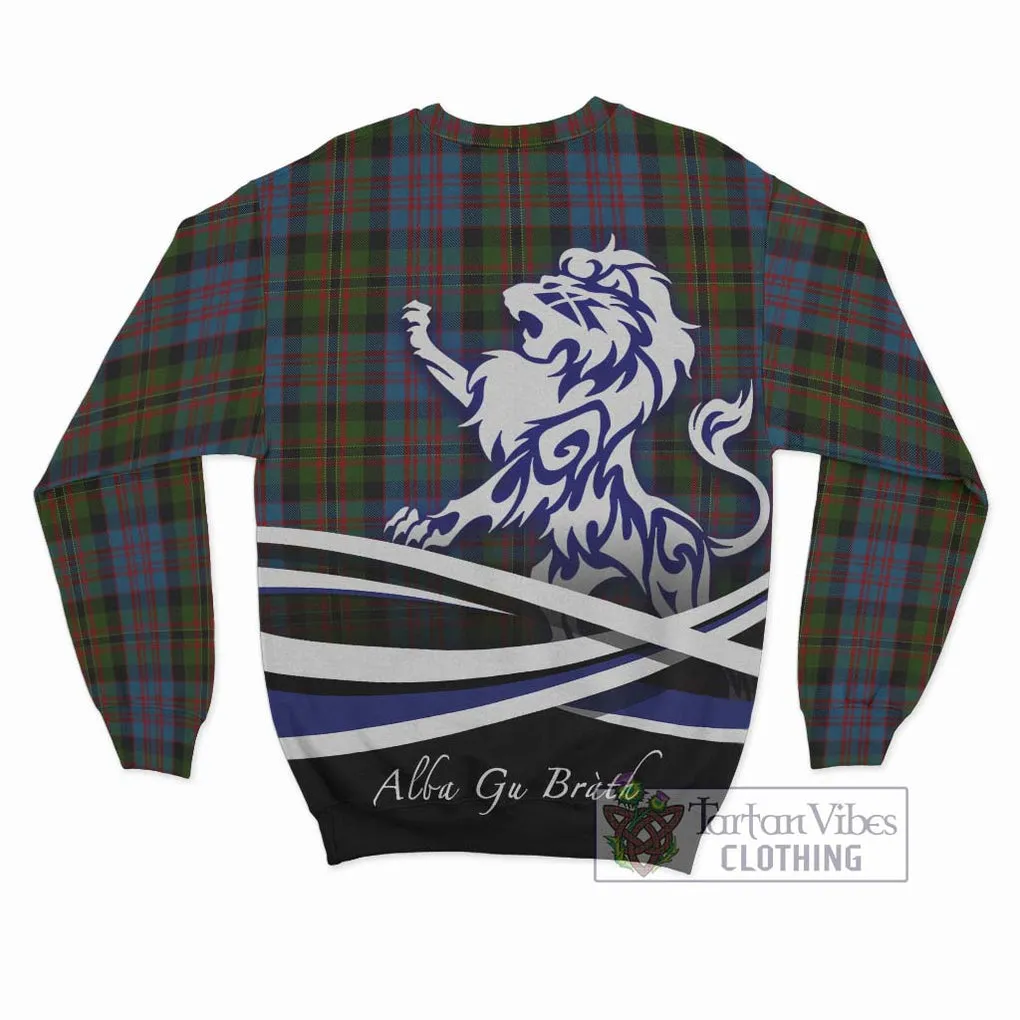 Bowie Tartan Sweatshirt with Alba Gu Brath Regal Lion Emblem