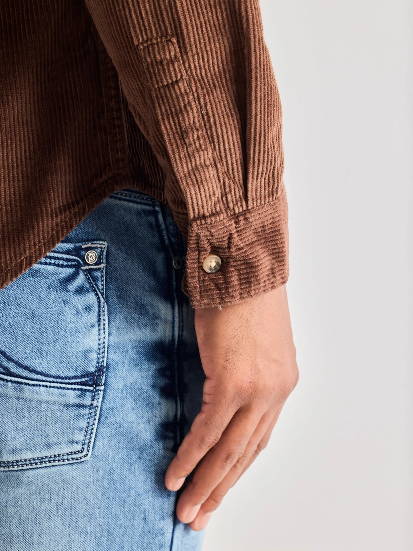 Brown Corduroy Over Shirt