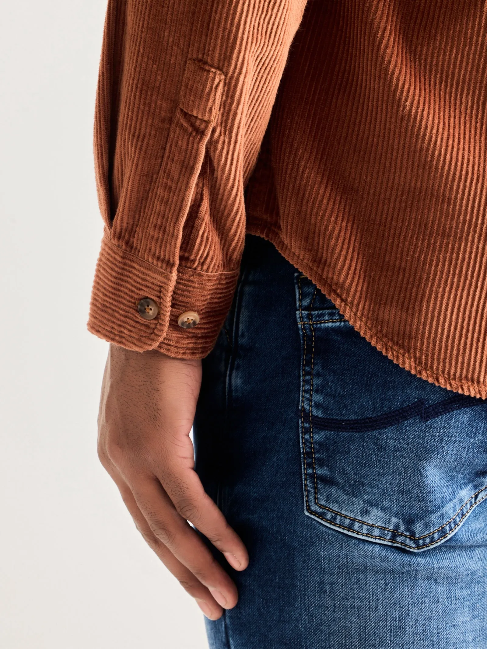 Brown Corduroy Over Shirt