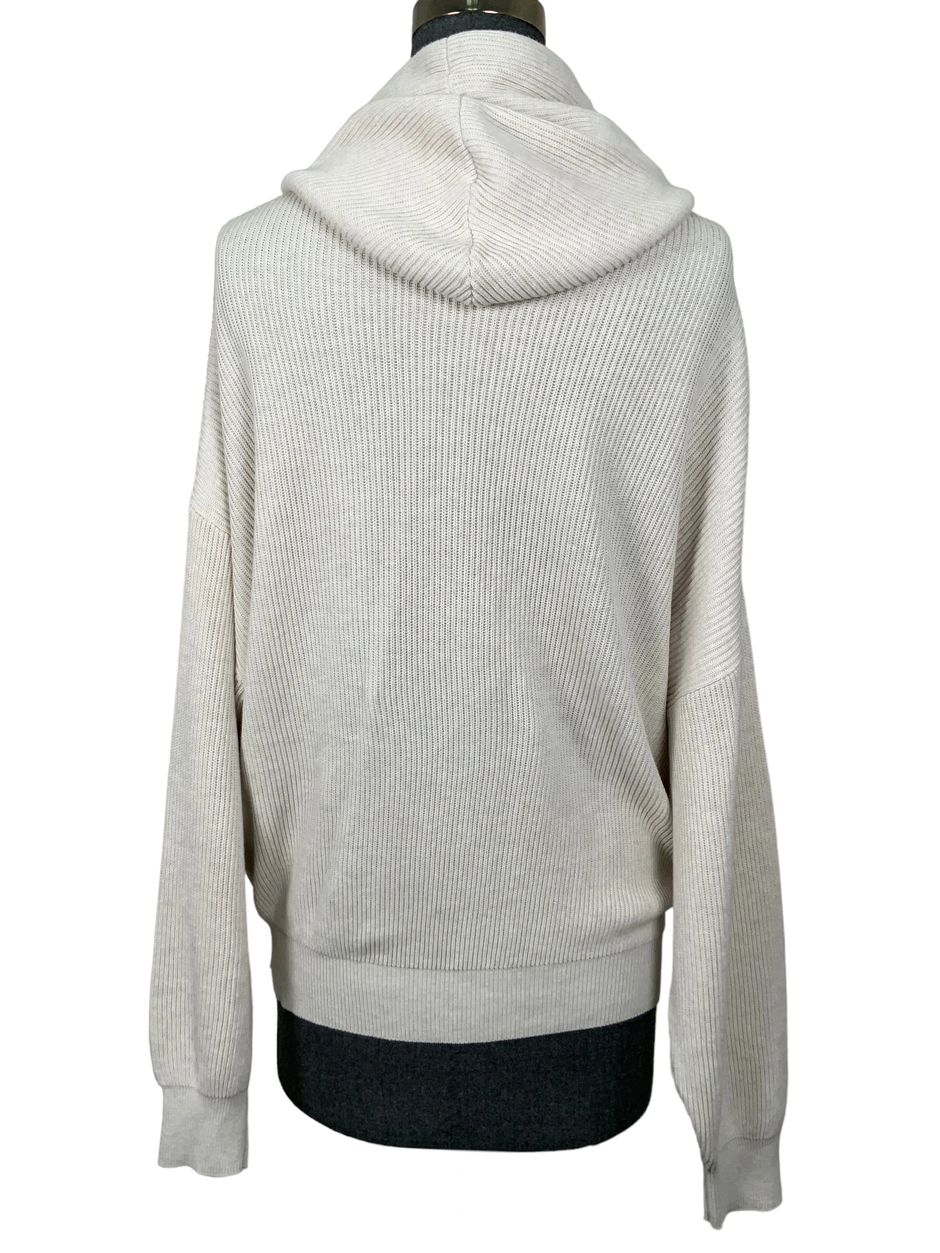 BRUNELLO CUCINELLI Monili-Loop English Rib Hoodie Size M