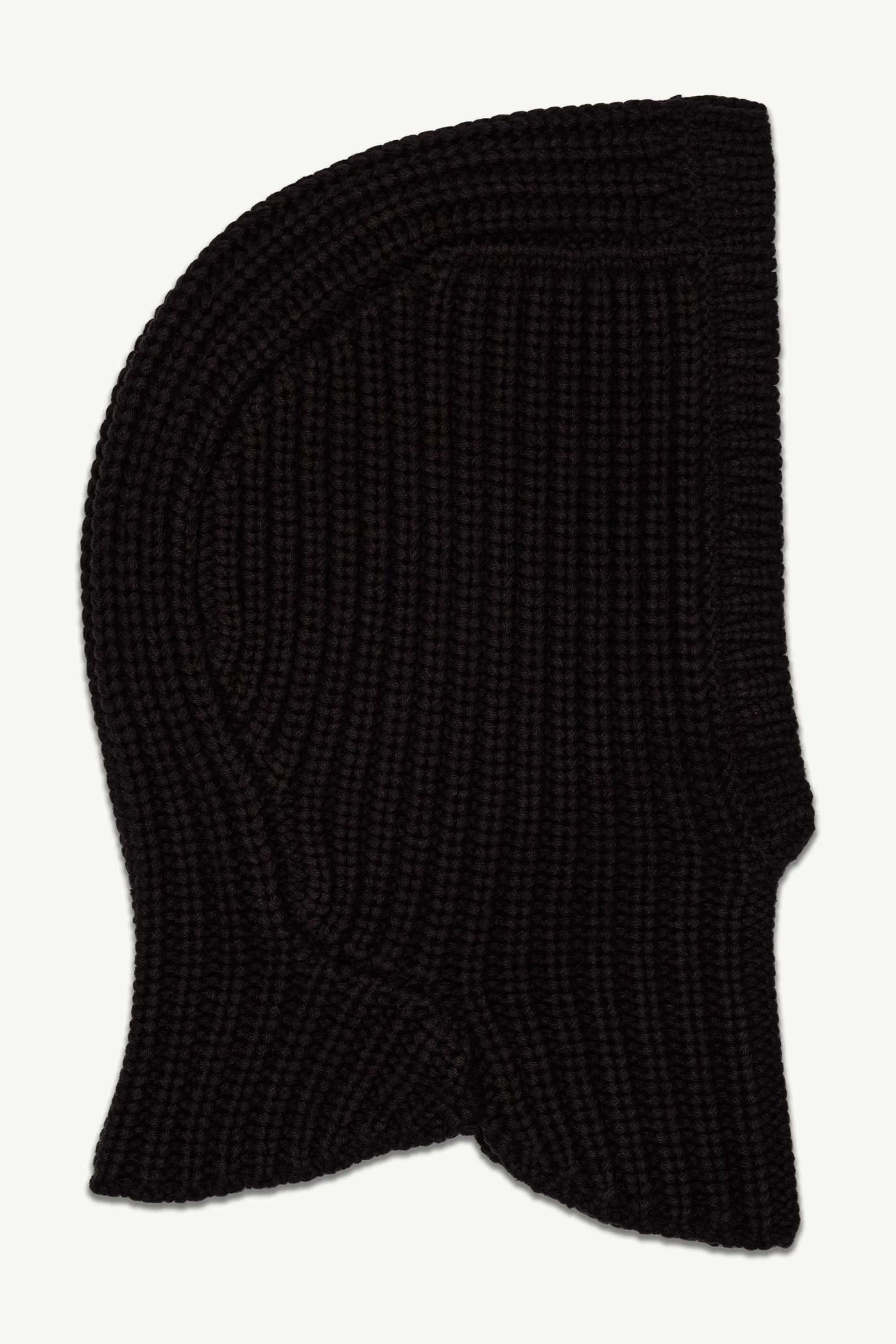 Cable Knit Balaclava - Black