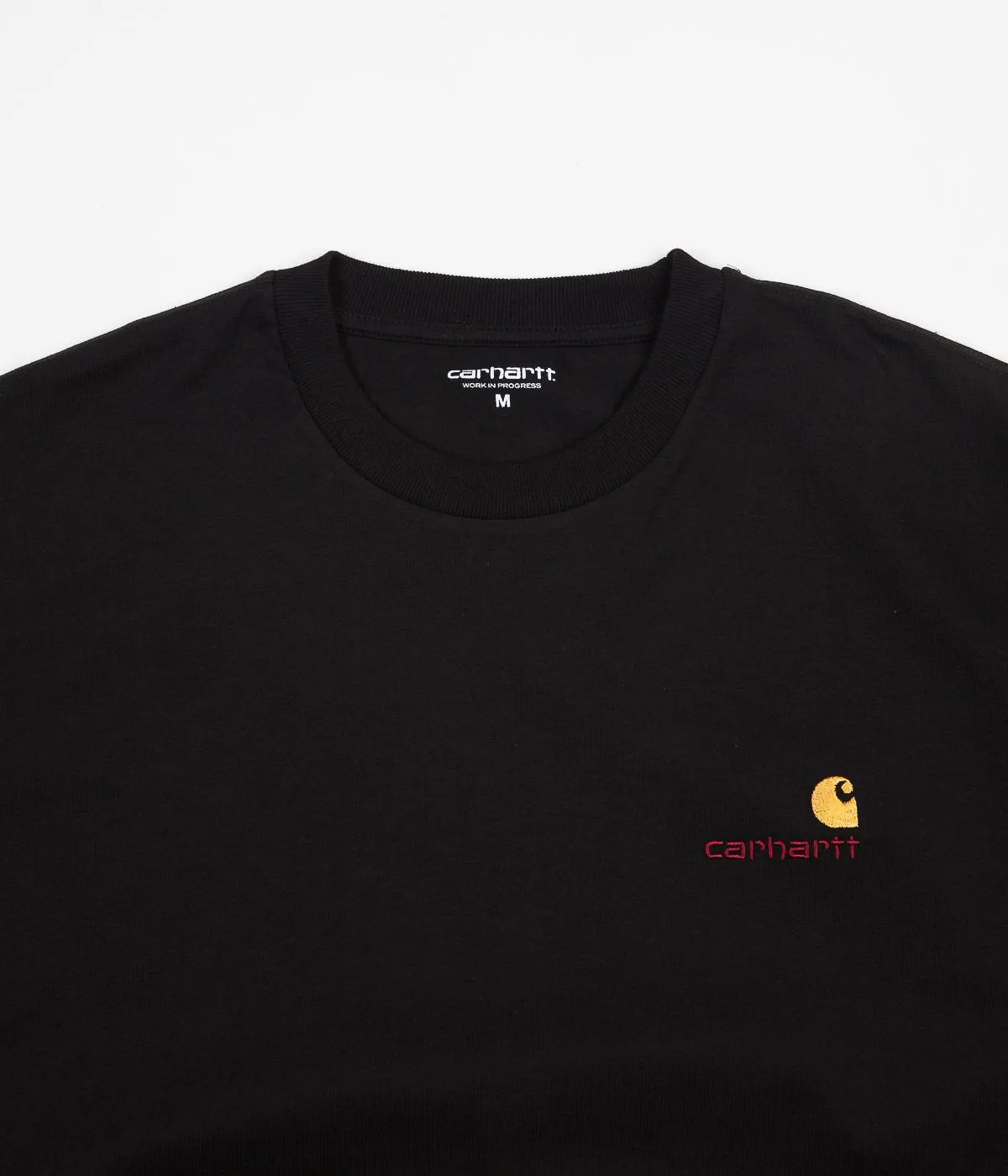 Carhartt American Script Long Sleeve T-Shirt - Black