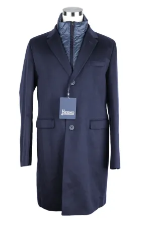 Cashmere Dress Coat With Removable Bib