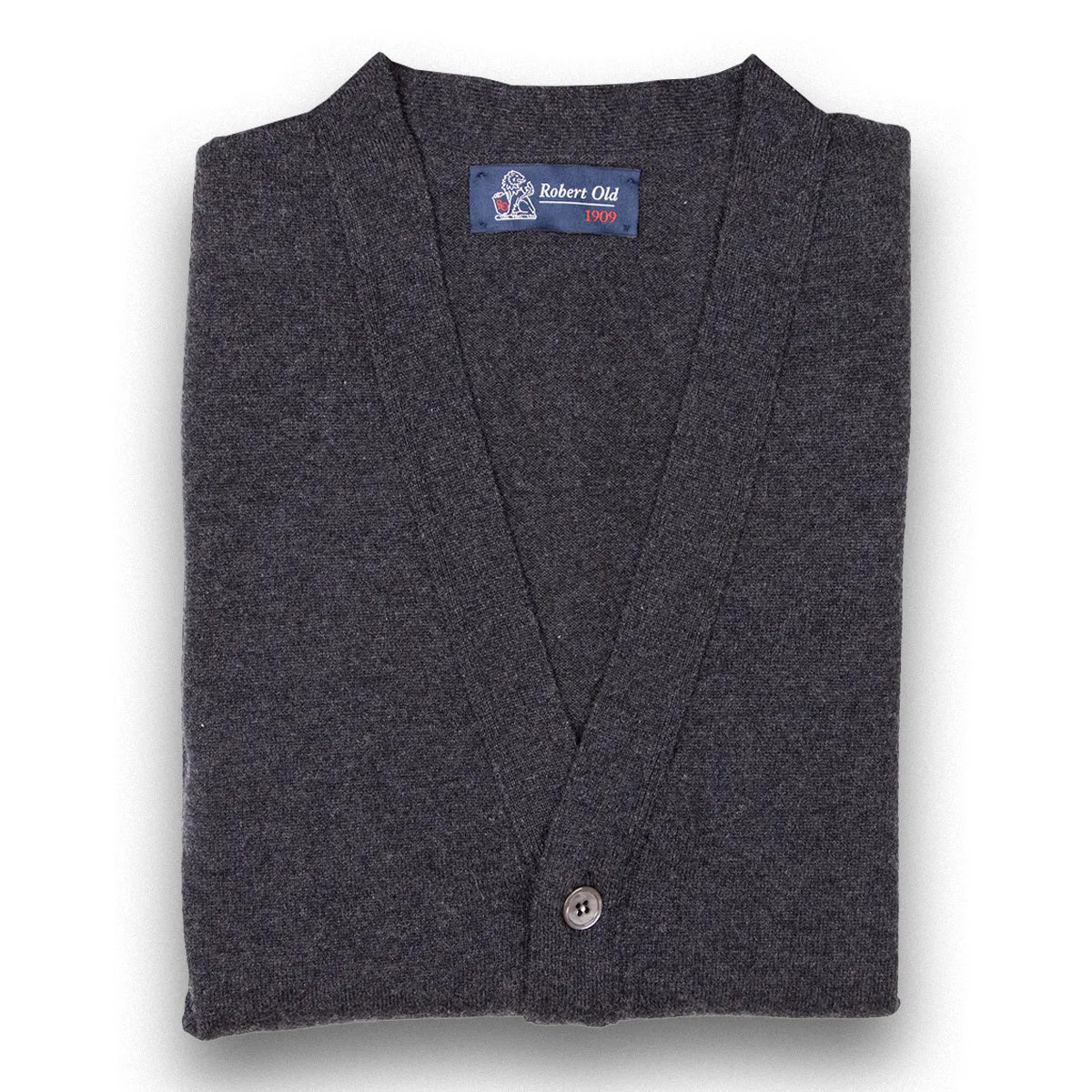 Charcoal Beaulieu Cashmere Sleeveless Cardigan