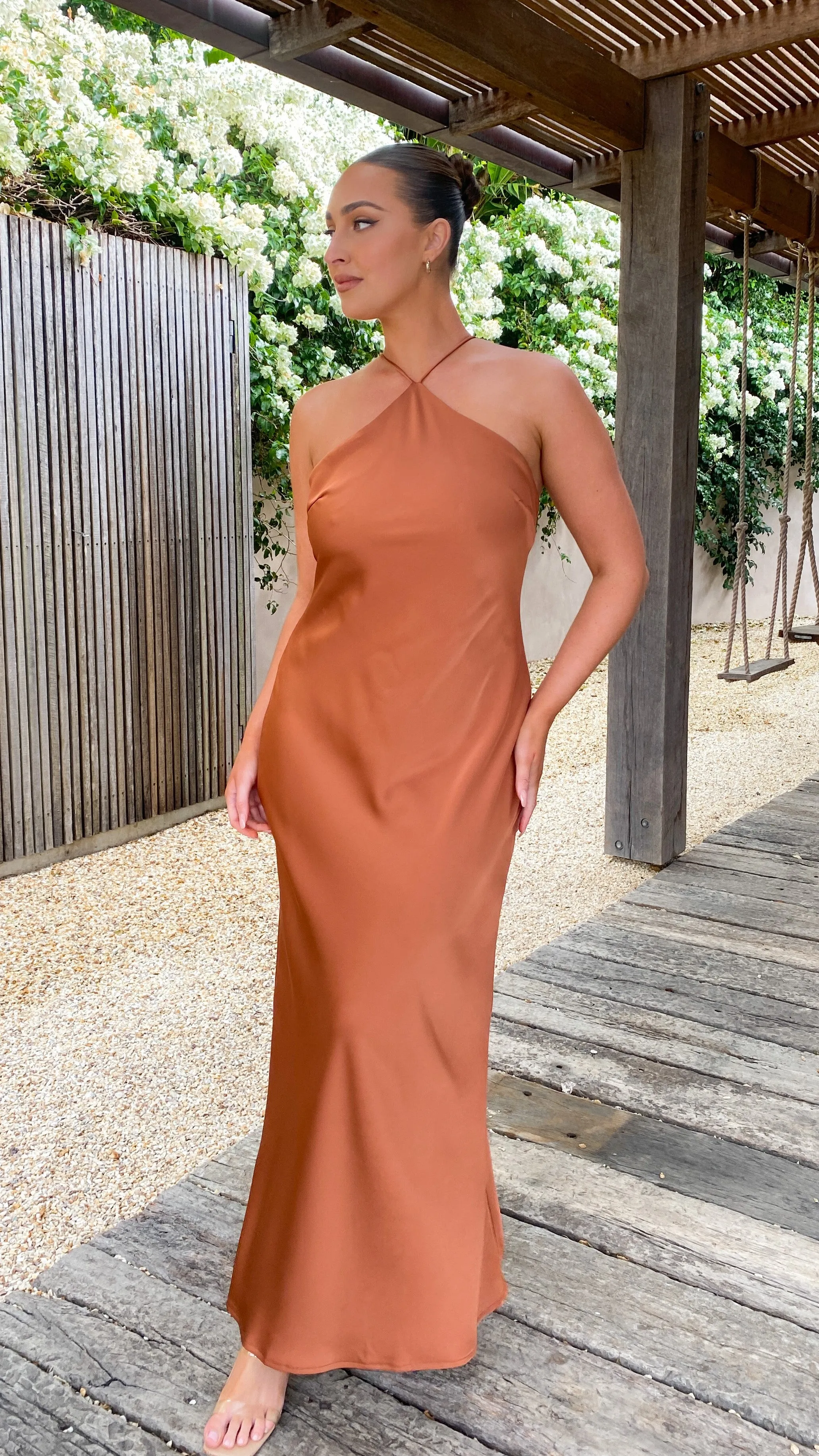 Chiara Maxi Dress - Copper