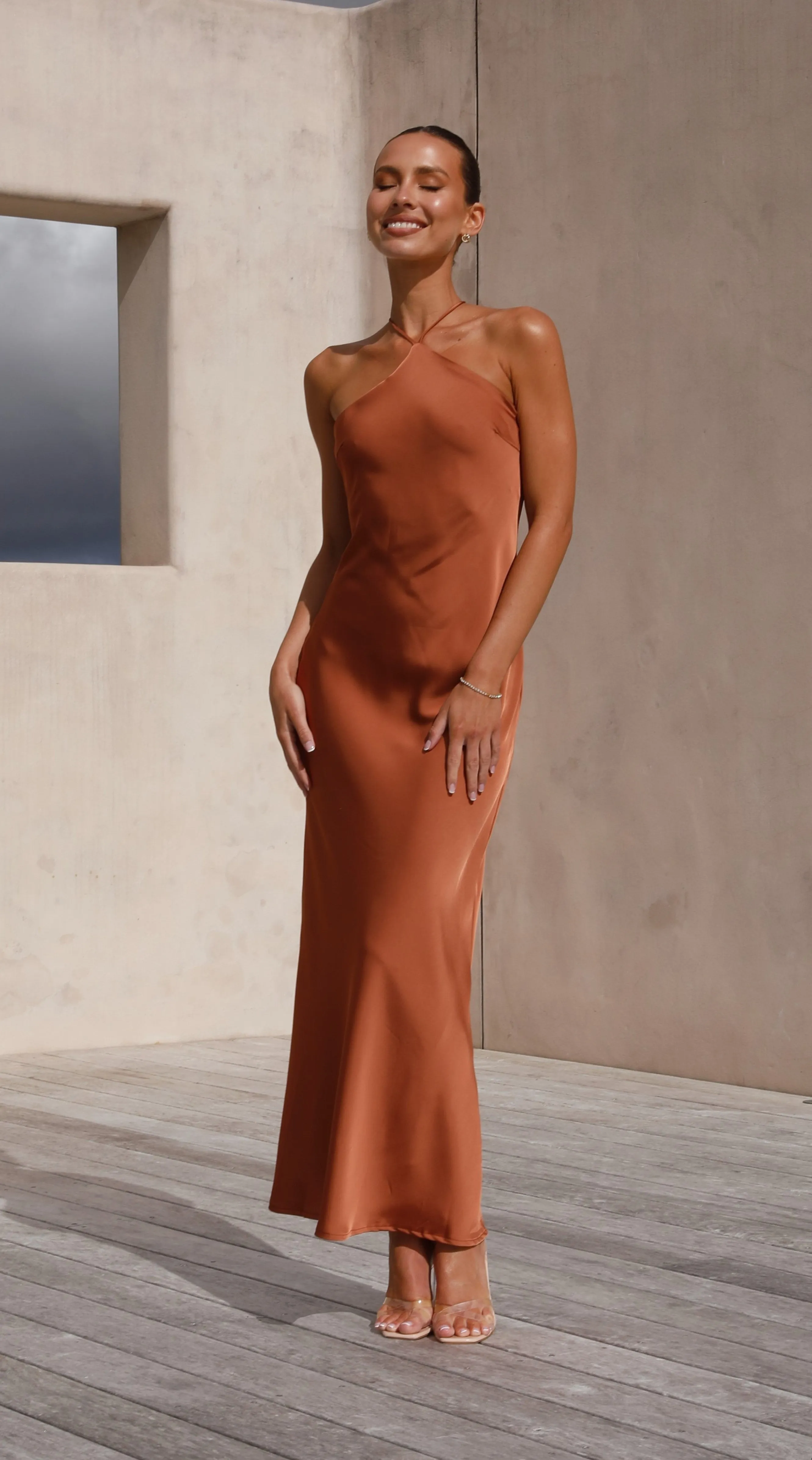 Chiara Maxi Dress - Copper