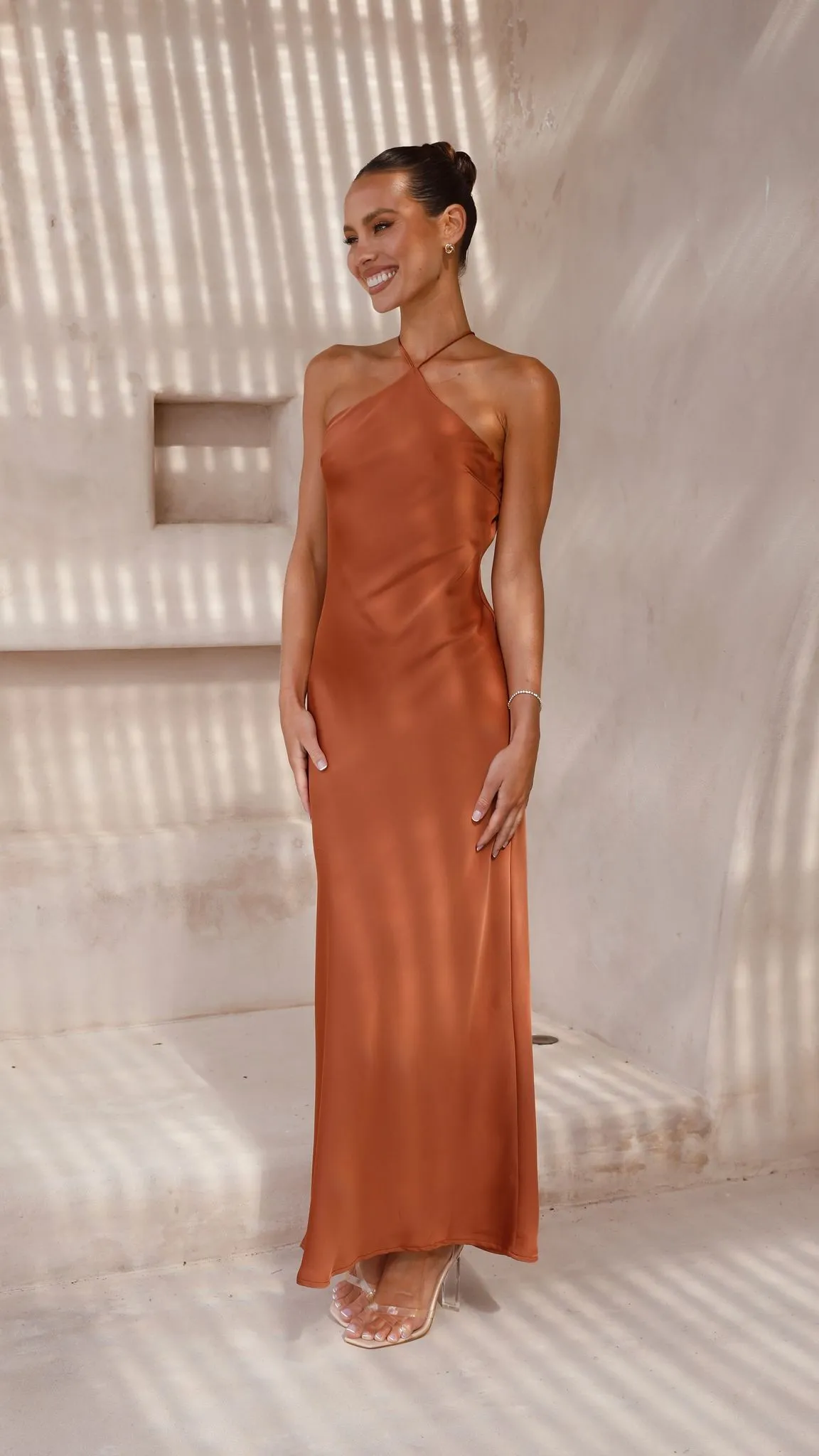 Chiara Maxi Dress - Copper