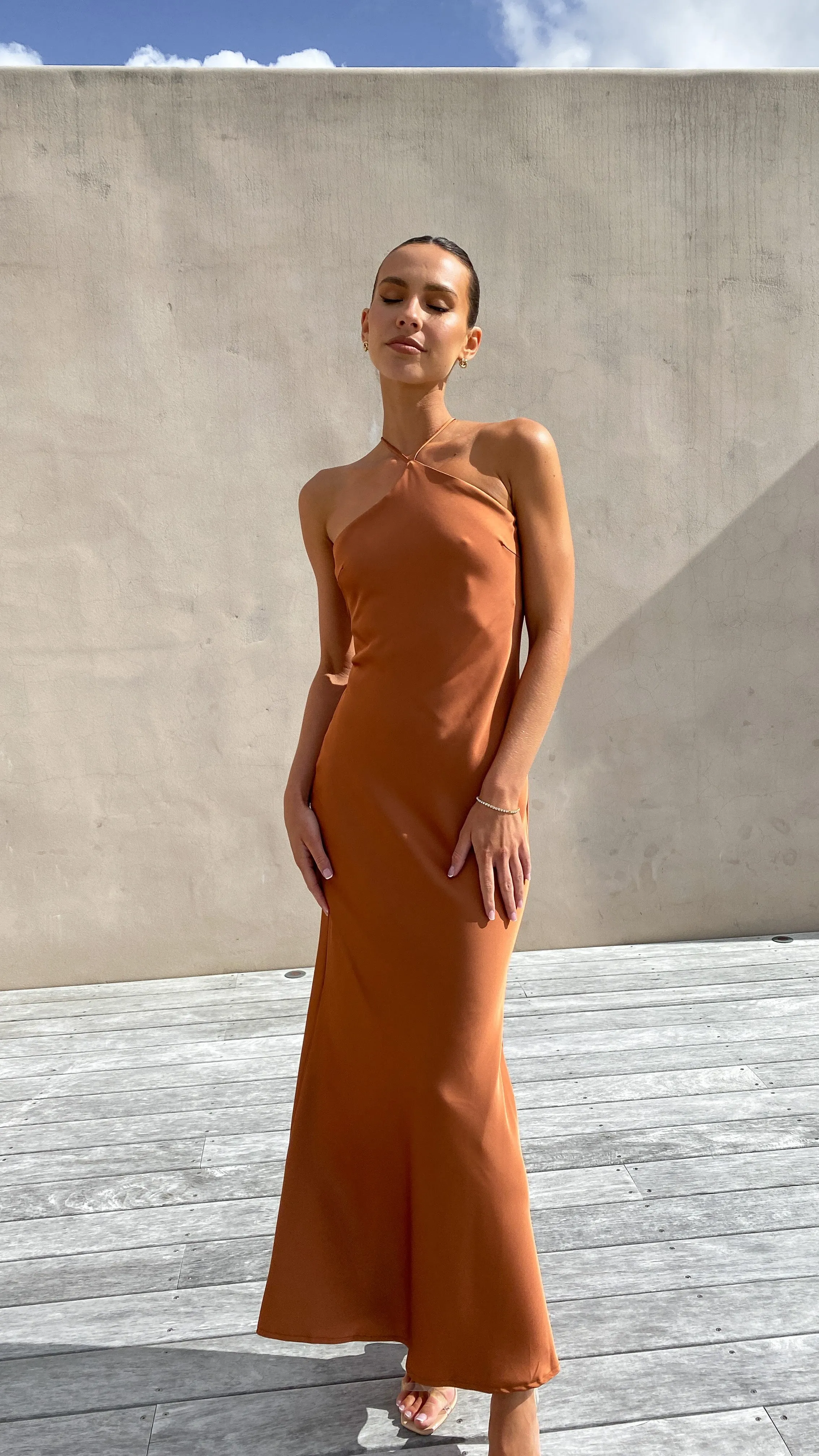 Chiara Maxi Dress - Copper