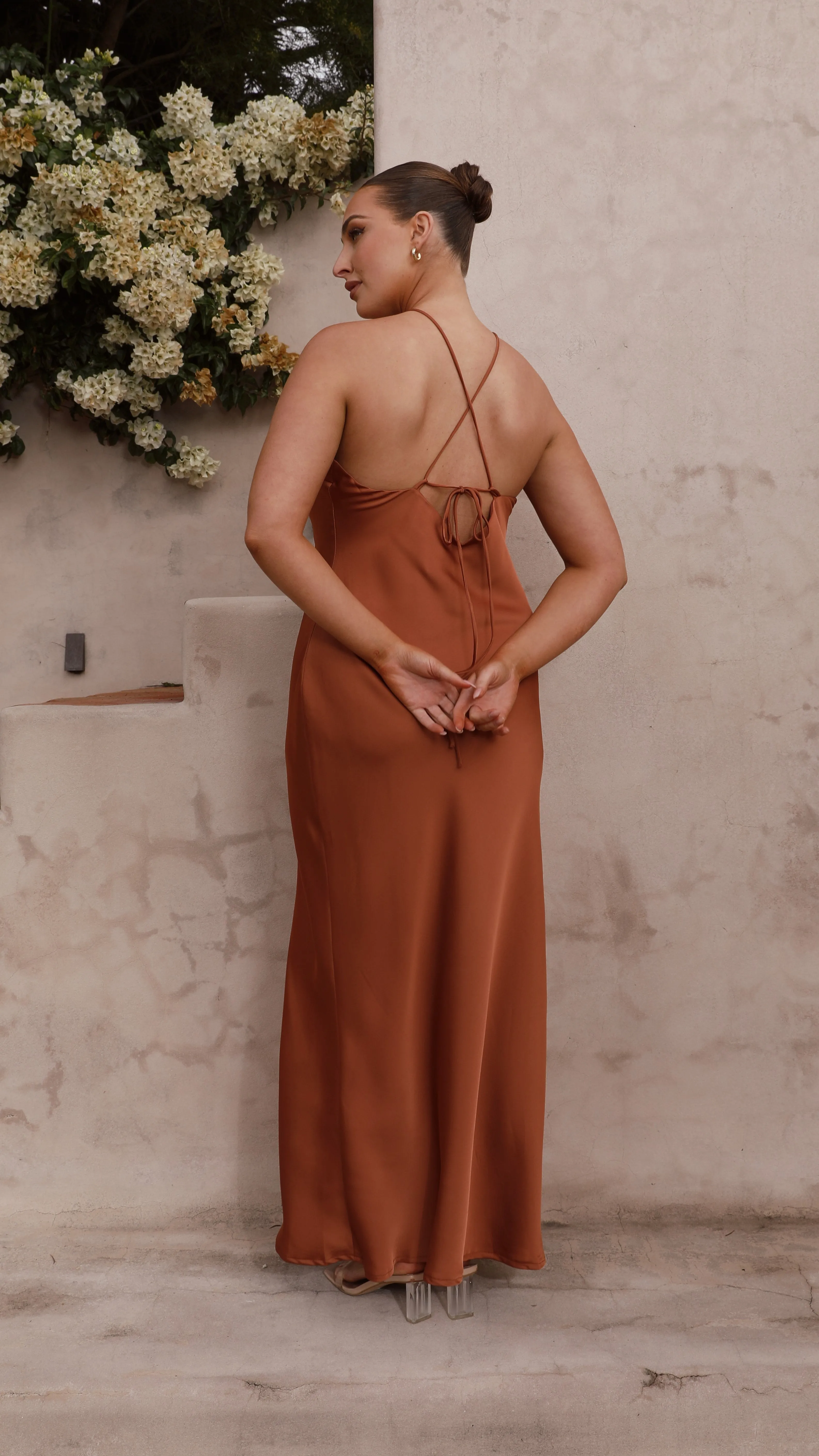 Chiara Maxi Dress - Copper