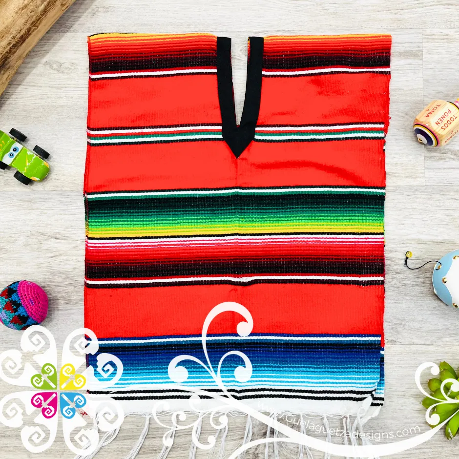 Children's Medium Sarape Poncho