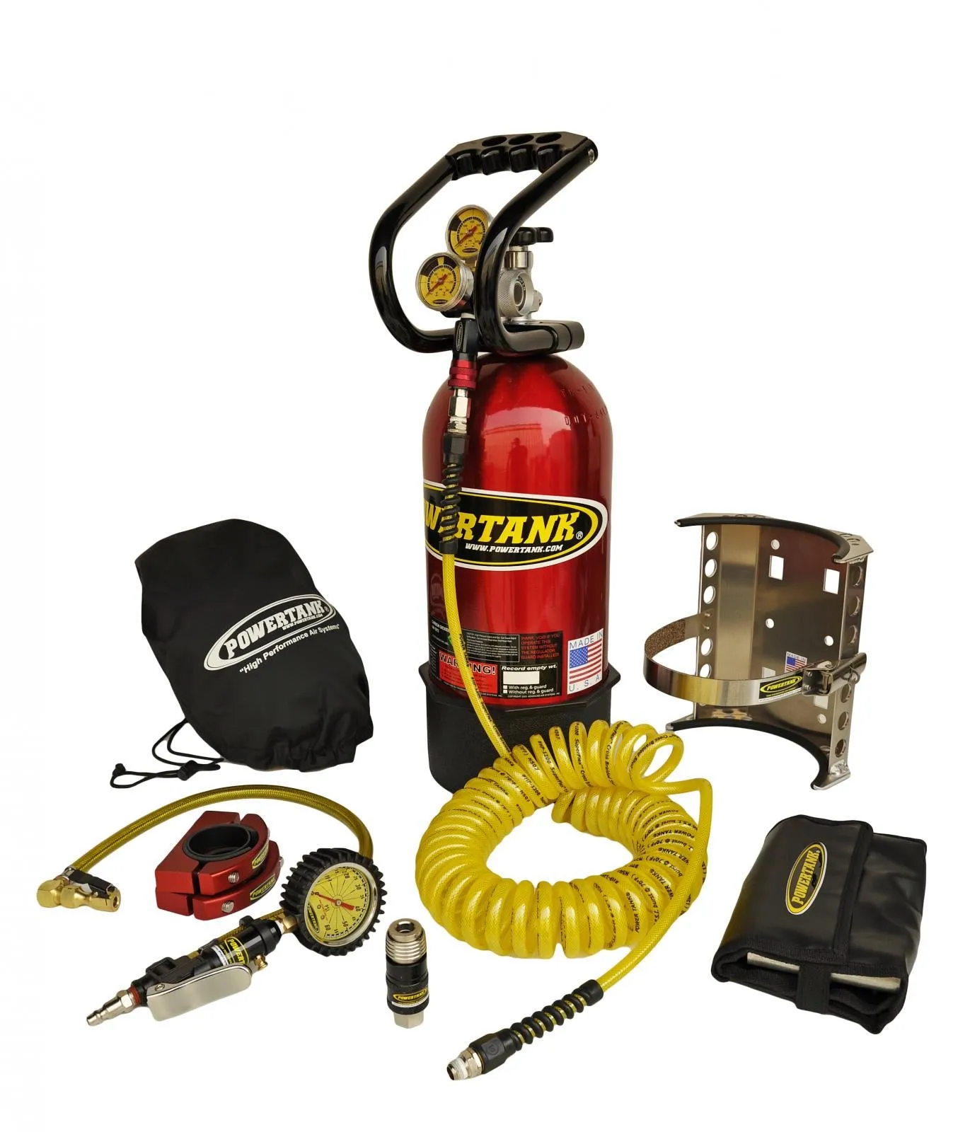 CO2 Tank 10 LB Package C System 250 PSI W/Power Flow II and Roll Bar Clamps Power Tank