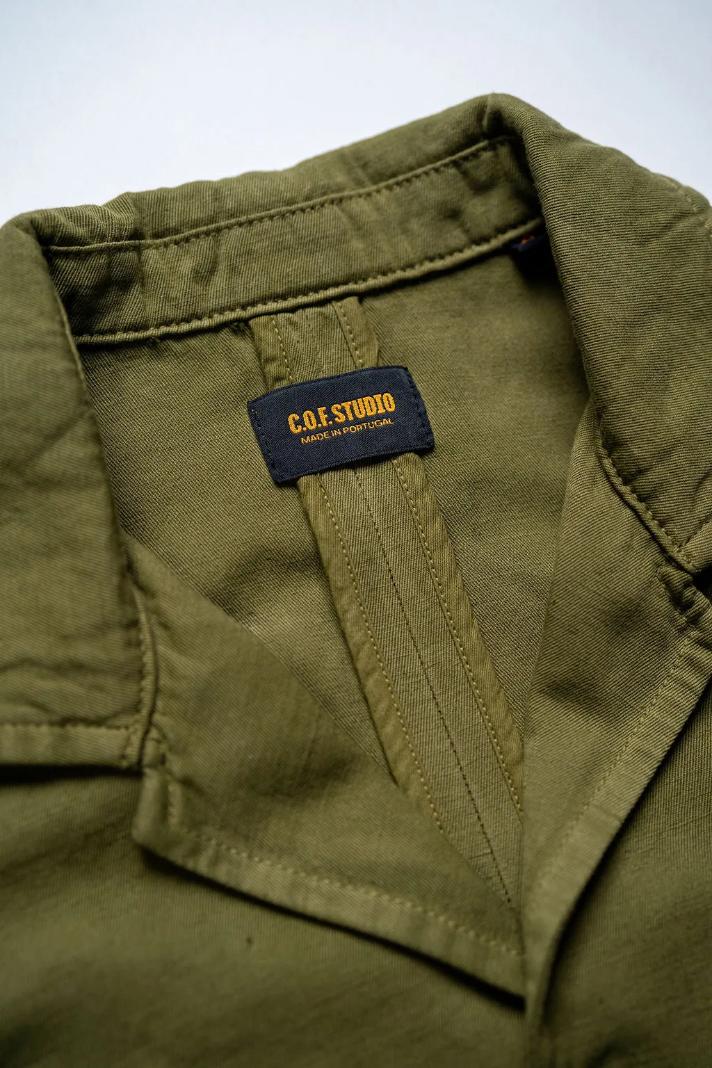 C.O.F. Studio Painter Jacket - Light Cotton Linen Olive