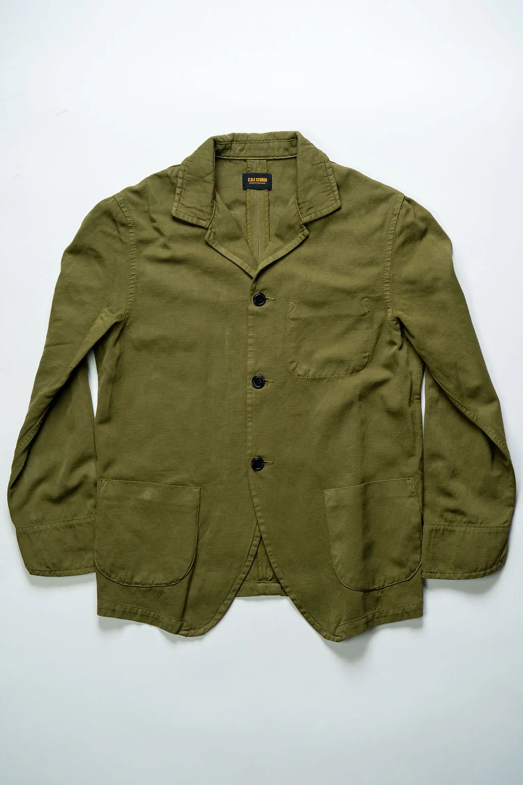 C.O.F. Studio Painter Jacket - Light Cotton Linen Olive