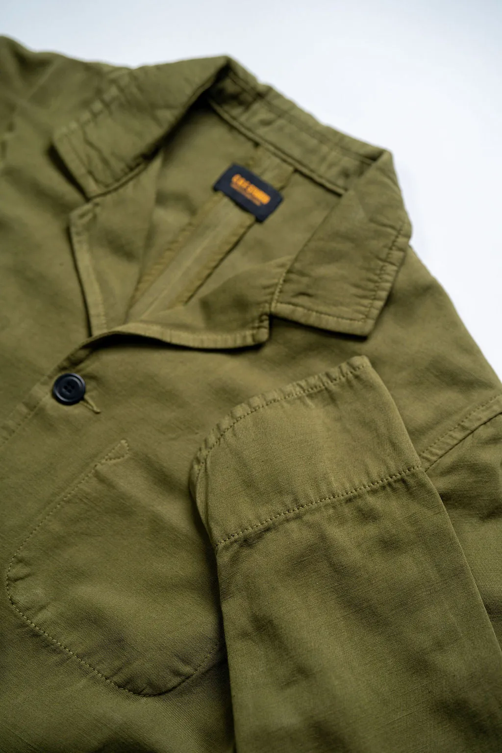 C.O.F. Studio Painter Jacket - Light Cotton Linen Olive