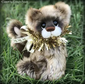 Comet - 13" faux fur and alpaca Christmas Bear by Emmas Bears - OOAK