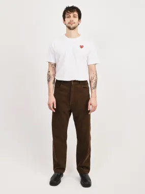 Corduroy 8-Wale Brown Drop Crotch 5 Pocket Pants