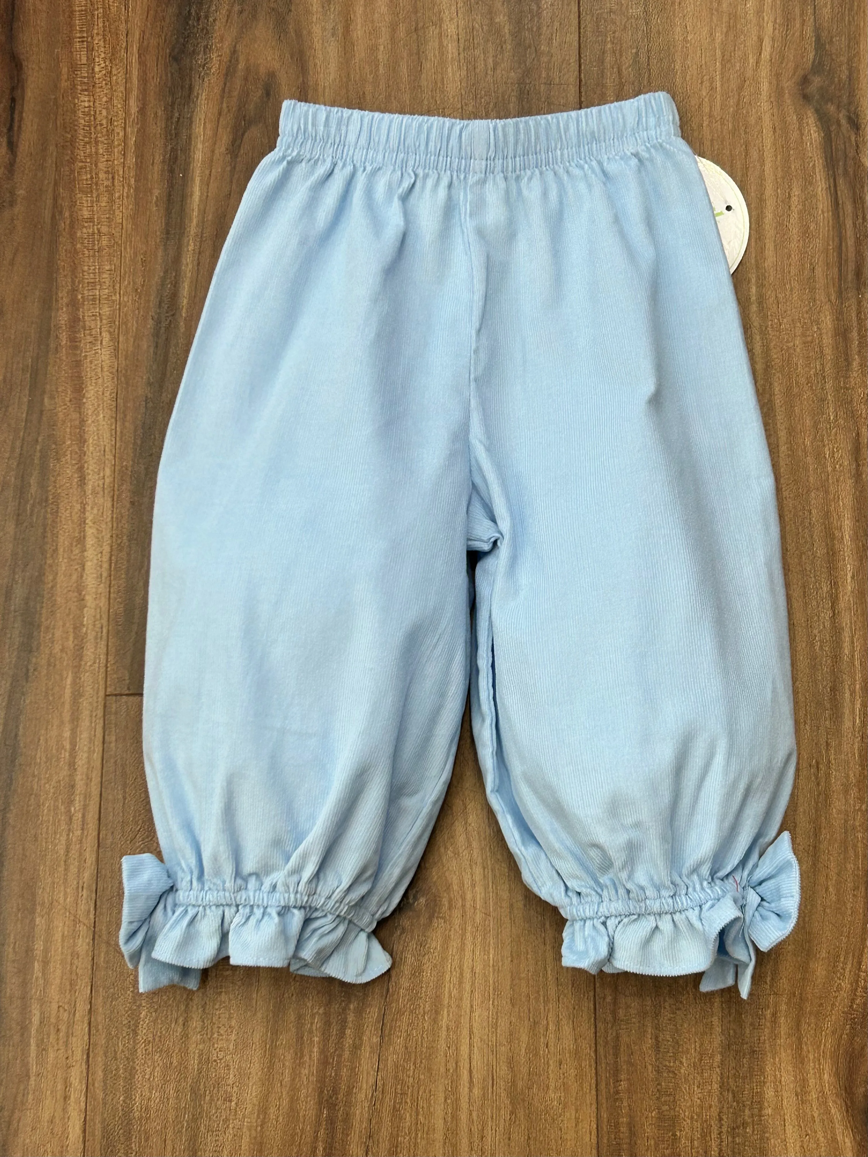 Corduroy Bow Side Tie Pants